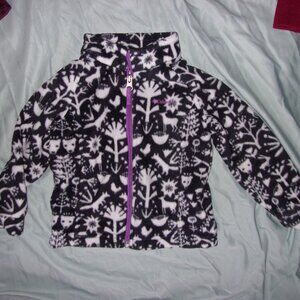 Columbia kids boys girls size  black white 3 t 3t sweatshirt coat fleece jacket